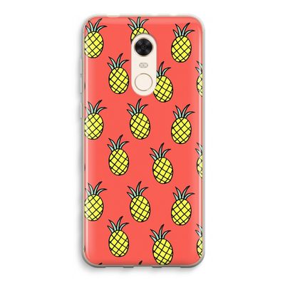 Ananas: Xiaomi Redmi 5 Transparant Hoesje
