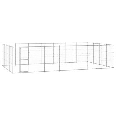 Hondenkennel 33,88 m² gegalvaniseerd staal