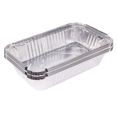 BBQ grill-schalen - 16x - aluminium - 25 x 14 x 5,5 cm - barbecue / oven