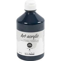 Creativ Company Acryl verf, semi-glanzend, dekkend, indigo, 500 ml/ 1 fles