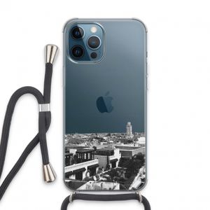 Marrakech Skyline : iPhone 13 Pro Max Transparant Hoesje met koord