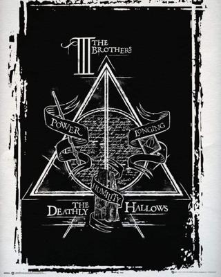 Poster Harry Potter Deathly Hallows Graphic 40x50cm