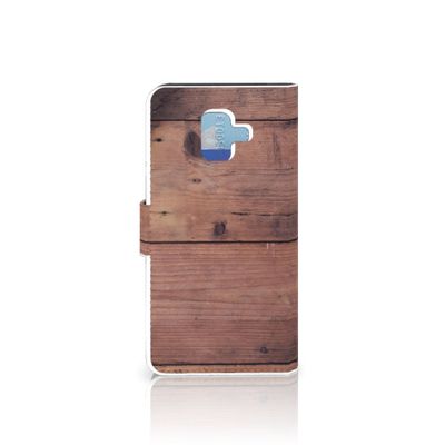 Samsung Galaxy A6 2018 Book Style Case Old Wood Samsung Galaxy A6 2018 Book Style Case Old Wood