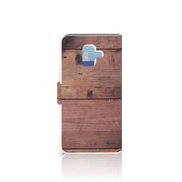 Samsung Galaxy A6 2018 Book Style Case Old Wood - thumbnail