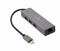 USB-C Gigabit netwerk adapter met ingebouwde USB 3.1 hub