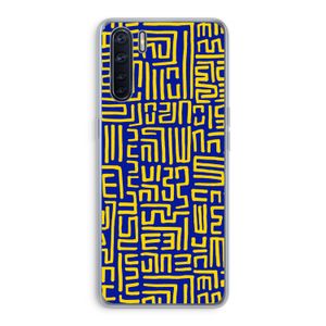 Majorelle Blue Print: Oppo A91 Transparant Hoesje