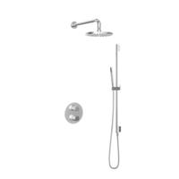 Hotbath Buddy - Inbouw Regendoucheset - Thermostatisch - Wandarm 35 cm - Hoofddouche 200 mm - Staafhanddouche - Glijstang 900 mm - met 2-Weg Stop-Omstel - Waterbesparend - V01