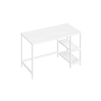 Bureau met 2 planken industrieel design, Esdoorn wit / 120 x 60 cm