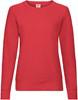 Fruit Of The Loom F315 Ladies´ Lightweight Raglan Sweat - Red - XXL