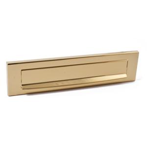 Hardbrass Mariani Briefplaat Ellen Messing Ongelakt 330x79mm