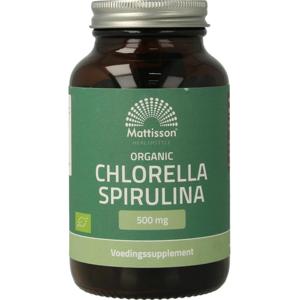 Mattisson Organic chlorella spirulina 500mg bio