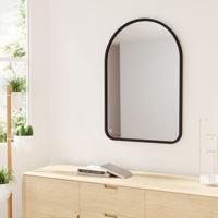 Umbra Spiegel 'Hub' Arched, 93 x 62cm, kleur Zwart