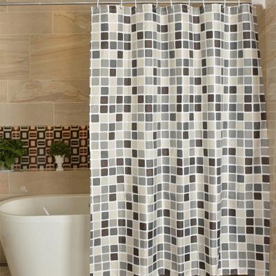 Waterdicht en meeldauw gordijn Plaid textuur polyester doek douche gordijn badkamer gordijnen grootte: 240x200cm