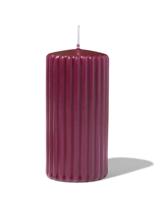 HEMA Stompkaars 6x12cm rib donkerrood (donkerrood)