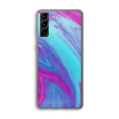 Zweverige regenboog: Samsung Galaxy S21 Plus Transparant Hoesje