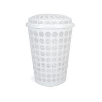 Wasmand kunststof kleur wit , inhoud 75 liter Wasmand kunststof kleur wit , inhoud 75 liter