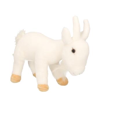 Cornelissen pluche geit knuffel - wit - 22 cm - Geiten knuffeldieren - Boerderij dieren Cornelissen pluche geit knuffel - wit - 22 cm - Geiten knuffeldieren - Boerderij dieren