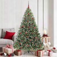 VidaXL Kunstkerstboom met 300 led met standaard groen 180 cm pe en pvc