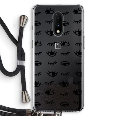 Eye pattern #2: OnePlus 7 Transparant Hoesje met koord