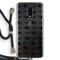 Eye pattern #2: OnePlus 7 Transparant Hoesje met koord