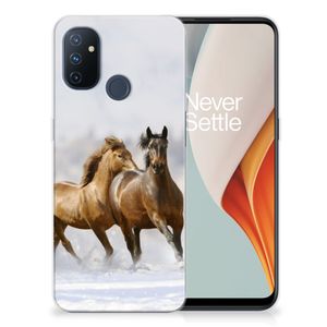 OnePlus Nord N100 TPU Hoesje Paarden