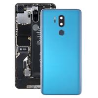 Batterij achtercover met camera lens & vingerafdruk sensor voor LG G7 ThinQ/G710/G710EM/G710PM/G710VMP (blauw)