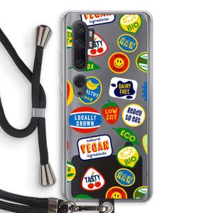 Fruitsticker: Xiaomi Mi Note 10 Pro Transparant Hoesje met koord