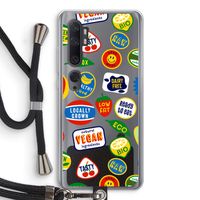 Fruitsticker: Xiaomi Mi Note 10 Pro Transparant Hoesje met koord