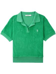 Sporty & Rich polo en coton à logo brodé - Vert