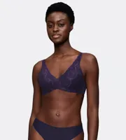 Triumph BH Body Make-up Illusion Lace - Blauw - Kanten beugel bh met brede zachte bandjes - Voorgevormd - Copy