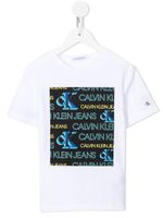 Calvin Klein Kids t-shirt à logo imprimé - Blanc - thumbnail