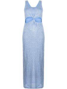 Simkhai robe longue Rayne à sequins - Bleu