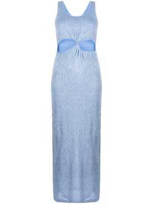 Simkhai robe longue Rayne à sequins - Bleu