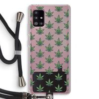 Weed: Samsung Galaxy A51 5G Transparant Hoesje met koord