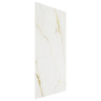 Balmani Impress douchewandpaneel 120 x 240 cm composiet witte marmer look rock structuur