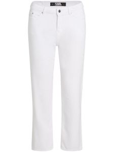 Karl Lagerfeld Jeans jean Girlfriend à taille mi-haute - Blanc