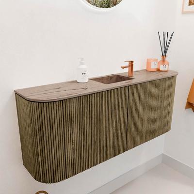Toiletmeubel Mondiaz Joya Dlux | 103.2 cm | Meubelkleur Dusk | Faye wastafel Arena Wasbak Midden | 1 kraangat