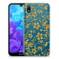 Huawei Y5 (2019) | TPU Case | Gouden Bloemen