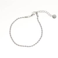 Go Dutch Label Armband Gedraaid Zilver Go Dutch Label Armband Gedraaid Zilver