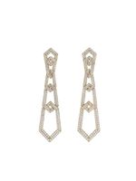 David Yurman boucles d'oreilles pendantes Carlyle en or 18ct