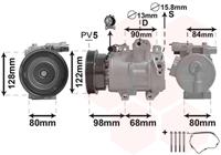 Van Wezel Airco compressor 8300K192 - thumbnail