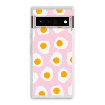 Dancing eggs: Google Pixel 6 Pro Transparant Hoesje