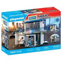 Playmobil 71874 Politiebureau met onderzoekskamer, politieagenten, City Action, 129 onderdelen, vanaf 4 jaar