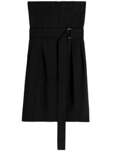 Victoria Beckham robe mi-longue à design sans bretelles - Noir