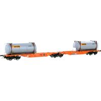Mehano 28401 HO containerwagen Sgmrss90 Bertsi van de Wascosa
