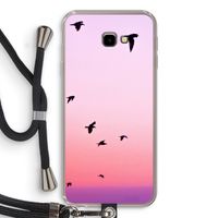 Fly away: Samsung Galaxy J4 Plus Transparant Hoesje met koord