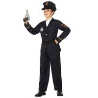 Politie agent uniform kostuum voor jongens 140 (10-12 jaar)  -