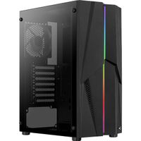 Aerocool Mecha v1 tower behuizing 2x USB-A 3.2 (5 Gbit/s), 2x Audio, Window-kit