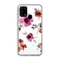 Geschilderde bloemen: Samsung Galaxy M31 Transparant Hoesje