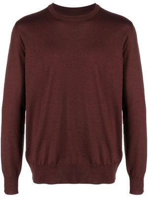 Jil Sander pull en maille fine - Marron